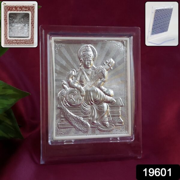WhatsAppImage2025-08-11at11.56.50_19f0fd07_3f1e0895-313c-47fd-9b03-7a8f47ab8883.jpg Elegant Silver Saraswati Maa Photo Frame with Stand (1 Pc)