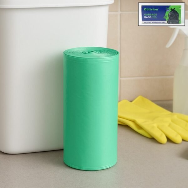 WhatsAppImage2025-08-12at3.03.03PM.jpg Bio-degradable Eco Friendly Garbage / Trash Bags Rolls (19" x 21") (Green)