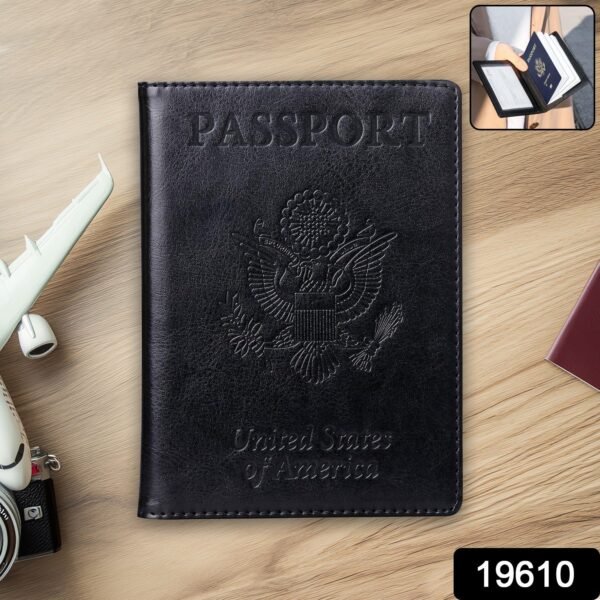 Premium Leatherette Passport Holder Cover (1 Pc)