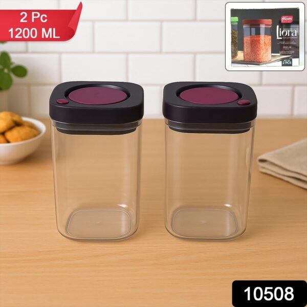 Supermom Airtight Kitchen Storage Containers (2 Pc Set / 1200ml)