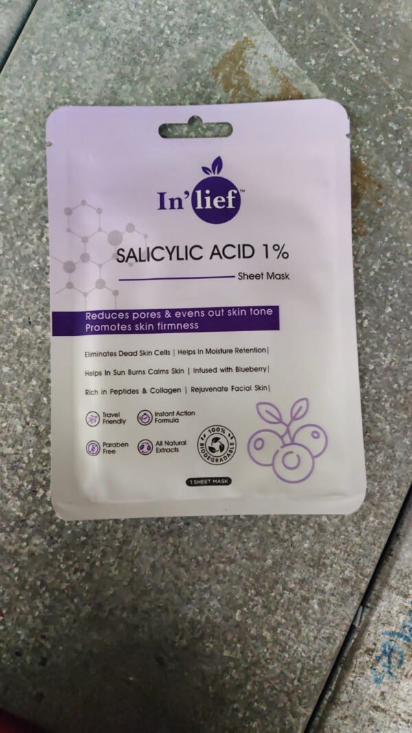 WhatsAppImage2025-08-25at11.14.42_55dc956e.jpg In’lief Salicylic Acid 1% Clarifying & Pore-Refining Facial Sheet Mask (1 Pc)