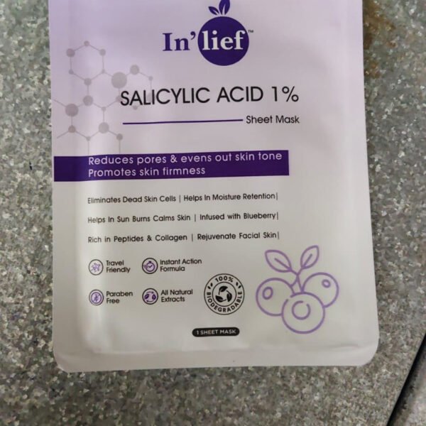 WhatsAppImage2025-08-25at11.14.42_55dc956e.jpg In’lief Salicylic Acid 1% Clarifying & Pore-Refining Facial Sheet Mask (1 Pc)