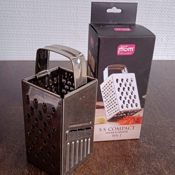 Supermom Premium 4-in-1 Stainless Steel Compact Grater and Slicer
