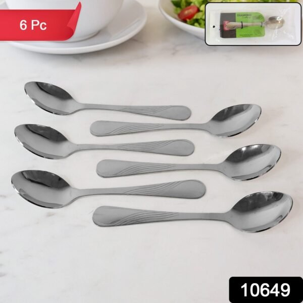 Supermom Diamond Stainless Steel Dining Spoon (6 Pc / Set)