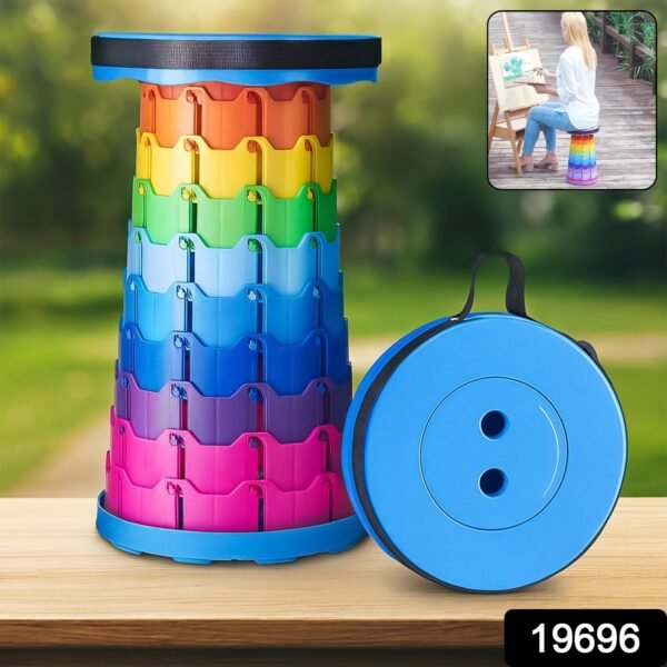 Portable Telescopic Folding Stool (1 Pc)