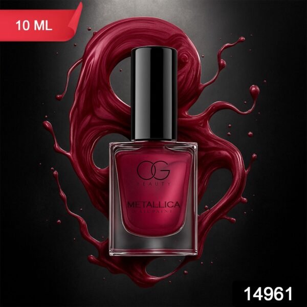 WhatsAppImage2025-09-29at10.04.44AM_1.jpg OG Beauty Premium Scarlet Red Metallica Nail Polish (1 Pc / 10 ML)