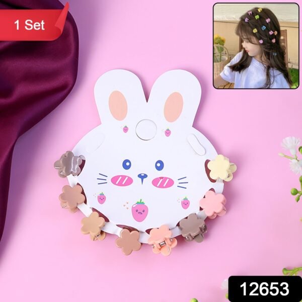 Premium Flower-Shaped Mini Hair Claw Clip Set