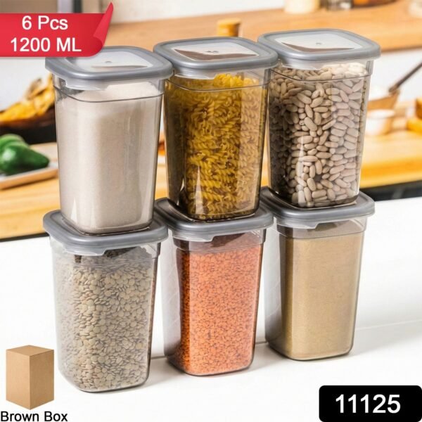 WhatsAppImage2026-01-19at16.51.27.jpg Plastic Multipurpose Kitchen Storage / fridge Container (1200 ML, 6 Pc)