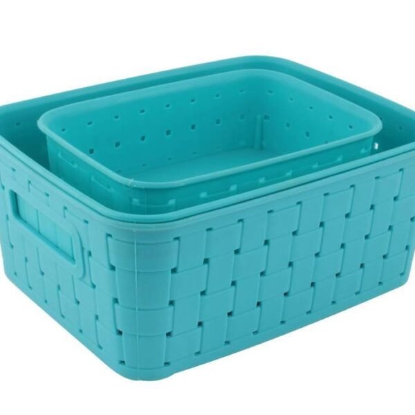 Smart Baskets for Storage(Set of 3) Sky Blue
