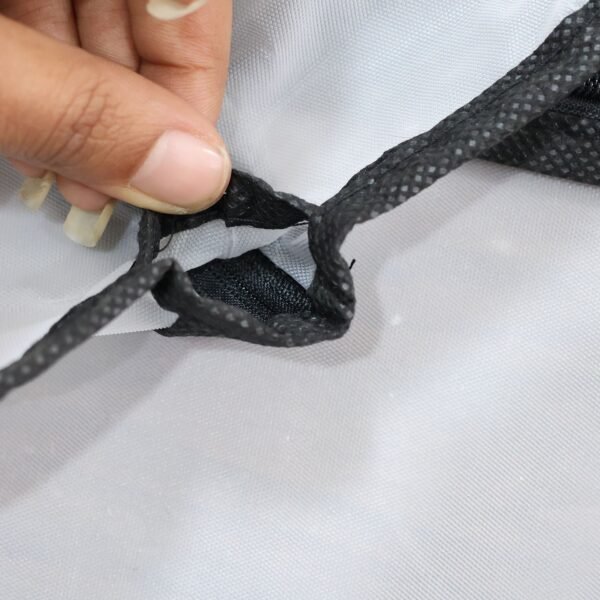 WhiteblackSuitStorageBags-02.jpg Transparent Garment Cover with Front Zipper (100 × 60 cm, 1 Pc)