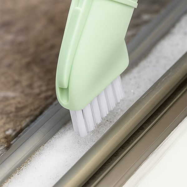 Window-Cleaning-Brush-06.jpg Multipurpose Bottle-Connectable Cleaning Brush with Built-In Scraper (1 Pc)