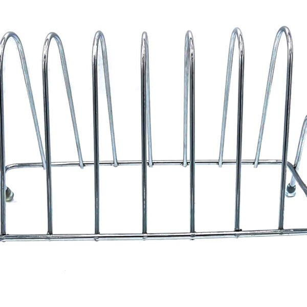 Stainless Steel Square Plate Rack Stand Holder for Kitchen
