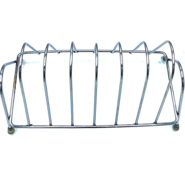 Stainless Steel Square Plate Rack Stand Holder for Kitchen
