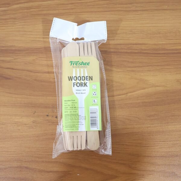 Wooden-Fork-08.jpg Freshee 160mm Wooden Fork – 30 Pcs Pack