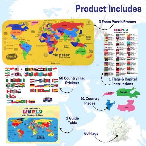 World-Map-02_d6be83e9-c53a-4e03-99b0-c6415bd0da70.jpg Aditi Mapster World Map EVA Foam Puzzle Set