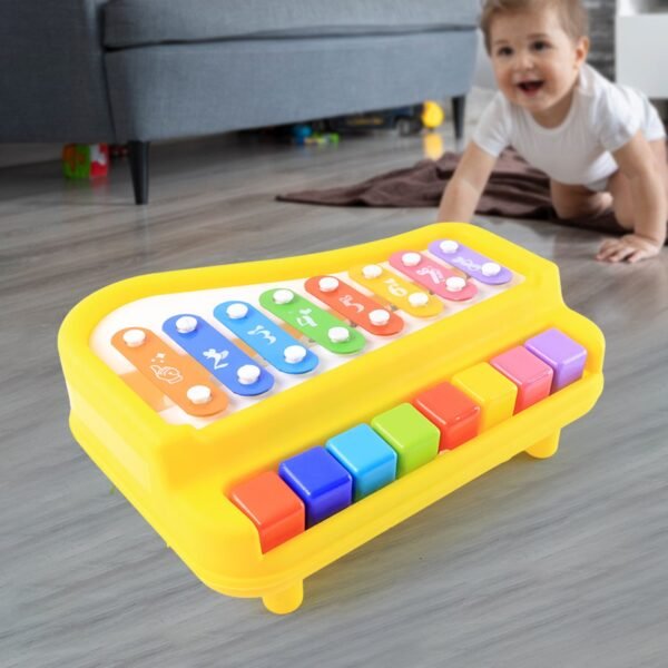 Xylophone-02_d27e119e-49cd-469b-85cc-93350a5f0877.jpg Multi-Function Baby Musical Toy Piano with Xylophone (1 Pc)
