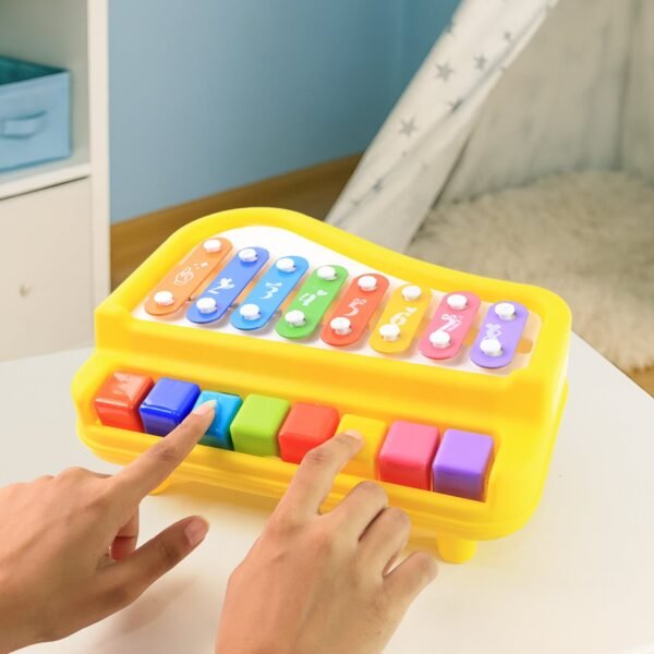 Xylophone-04_1c6af9d7-e851-42d1-b4c4-6c2e51b6db8a.jpg Multi-Function Baby Musical Toy Piano with Xylophone (1 Pc)