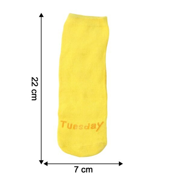 YellolwSocks-size.jpg Tuesday Theme Yellow Casual Socks (1 Pair)
