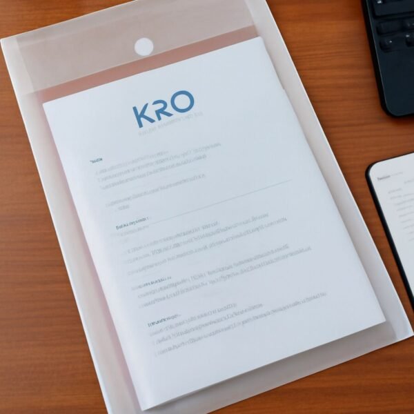 Mix Design Transparent Document Folder – A4 Size Clear File Protector (1 Pc)