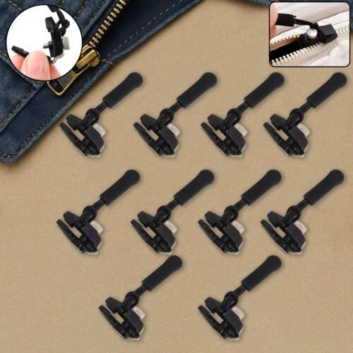 Zipper-Slider-01_bde333b8-1a44-42b4-87d9-675de19926f2.jpg Portable Universal Detachable Zipper Slider (10 Pc /Medium)