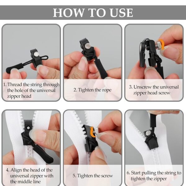 Zipper-Slider-03.jpg Portable Universal Detachable Zipper Slider (10 Pc / Big)