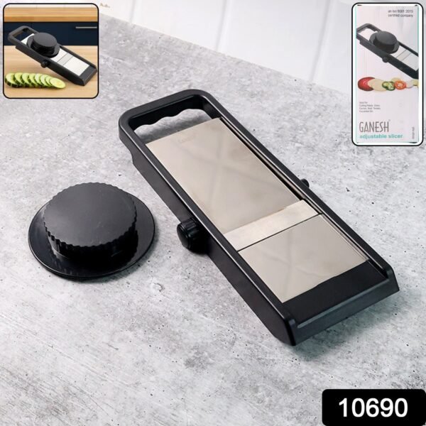 a016ca62-110b-4436-9569-79e4f887c68c.jpg Premium Adjustable Vegetable & Fruit Slicer with Sharp Stainless Steel Blade