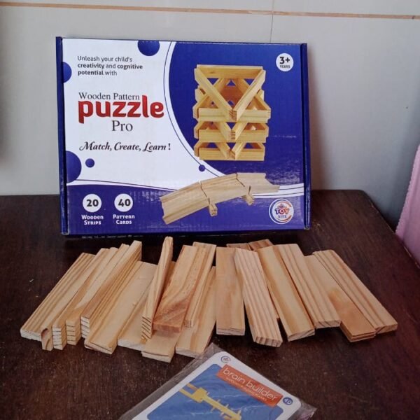 a03779d4-da4f-425b-99b6-c8c497b16d2a.jpg Wooden Pattern Brain Puzzles 20 Pcs Wooden Strips, 40 Pattern Cards (1 Set)