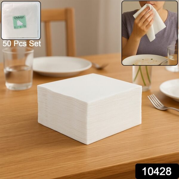 a03a44ab-33e8-4c53-a7ad-c54284d488c1.jpg Soft & Absorbent Disposable Tissue Paper / Napkins Set (50 Pc)