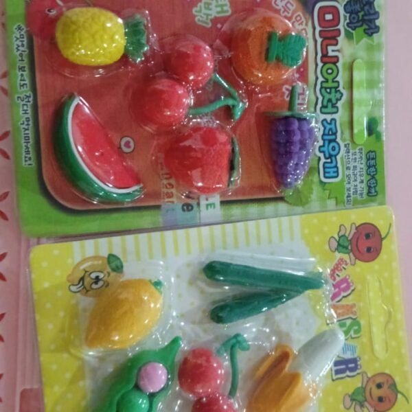 a03aca94-1e00-453e-8f58-54b412e64741.jpg 3D Mix Design Fancy & Colorful Erasers – Novelty Set for Kids & School Prize (1 Set)
