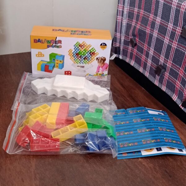 3D Tower Game, Tower Balance Game (16 Pcs Set)
