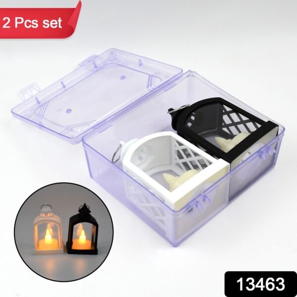 Smokeless Led Light Lantern Lamp, Diwali (2 Pc)