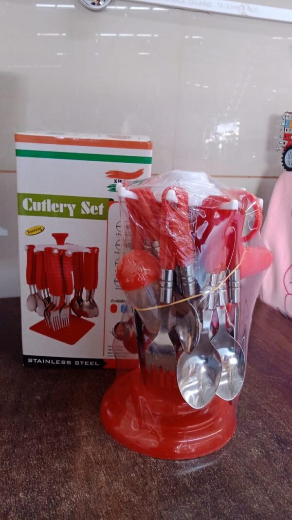 a20eb721-b357-429e-b136-0007fbb43a4c.jpg Luxury Cutlery Set for Dining Table Stainless Steel 26-Piece Set With Stand (1 Set