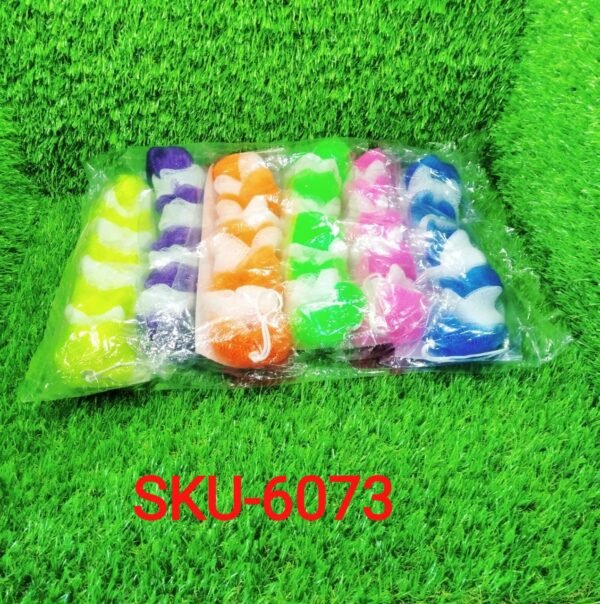 Hanging Bath Shower Long Loofah Sponge Pouf Body Scrubber (pack of 6)