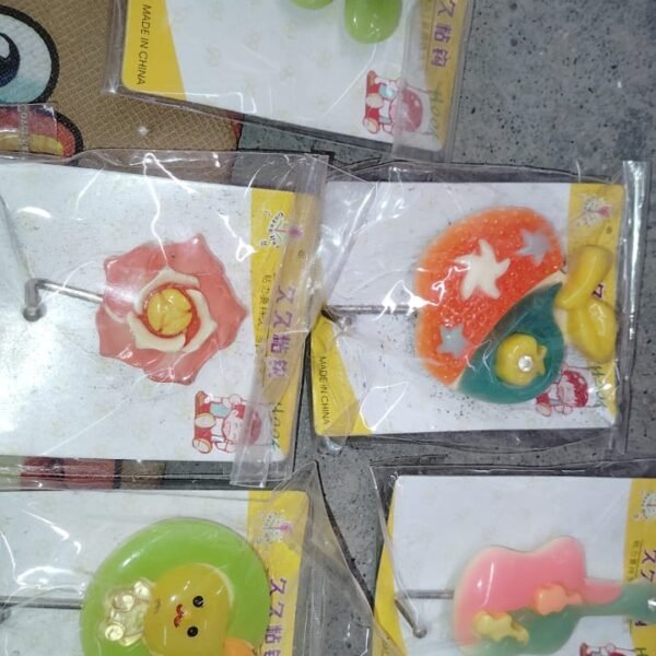 a2546704-f91d-4069-b9c4-f7c854df7ea4.jpg Multipurpose Strong Hook Self-Adhesive hooks (1 Pc / Mix Design)