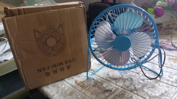 a2cc0f16-60bc-430e-aa91-dc3309cbbd75.jpg USB Table Desk Personal Metal Electronic Fan, Suitable For Office, School Use (1 Pc)
