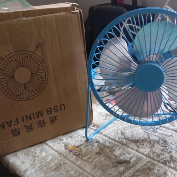 a2cc0f16-60bc-430e-aa91-dc3309cbbd75.jpg USB Table Desk Personal Metal Electronic Fan, Suitable For Office, School Use (1 Pc)