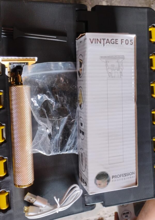 Men’s Hair Trimmer & Beard Clipper with 4 Adjustable Blades & Cleaning Brush