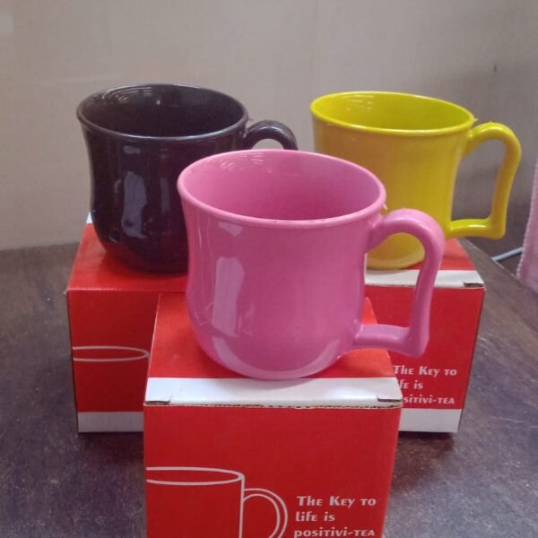 Premium Plastic Coffee,Tea Mug with Handle (1 Pc / With Color Box / Mix Color)