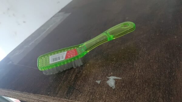 a3b02dac-0415-4789-be5d-1f20f33d29cb-1.jpg Plastic Handle Shoes Clothes Scrubbing Brush (1 Pc / Mix Color / 19 Cm)