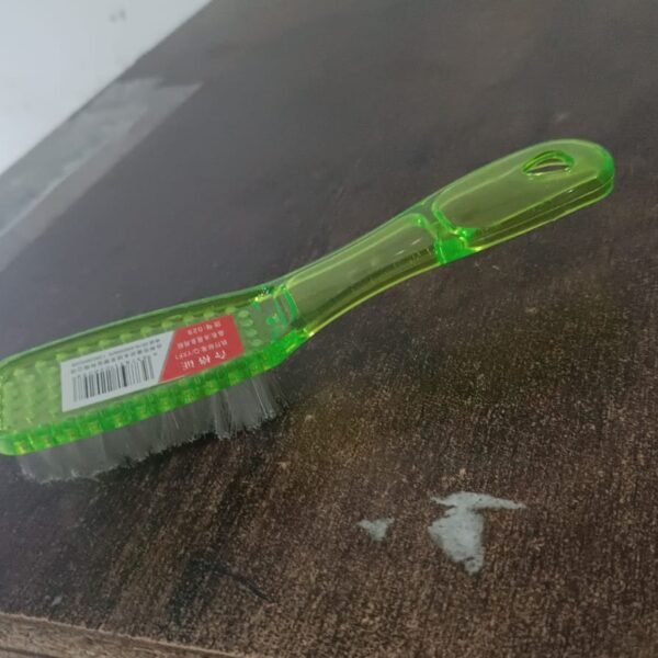 a3b02dac-0415-4789-be5d-1f20f33d29cb-1.jpg Plastic Handle Shoes Clothes Scrubbing Brush (1 Pc / Mix Color / 19 Cm)