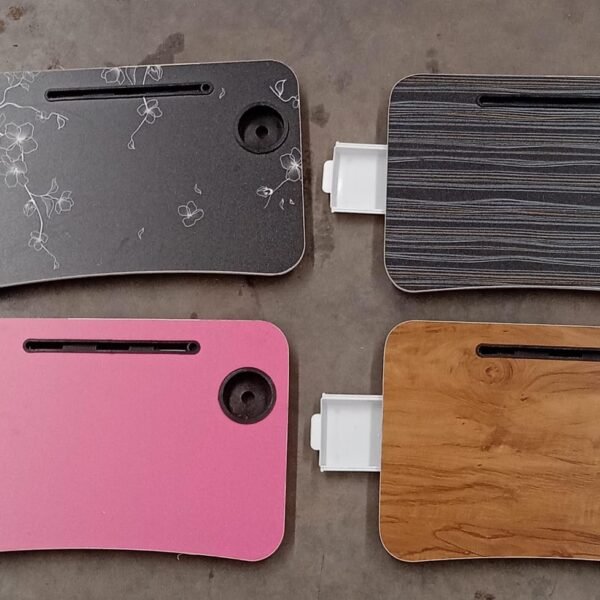 Multi-Purpose Laptop Desk (1 Pc / Mix Plain Design / 58×38 Cm)