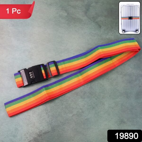 Heavy-Duty Rainbow Webbing with 3-Digit Code Lock