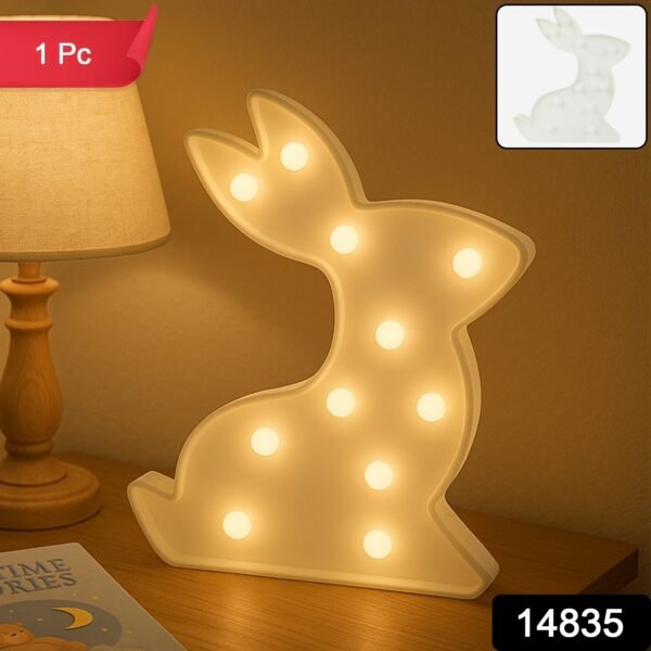 Rabbit Shaped LED Decorative Night Light (1 Pc)