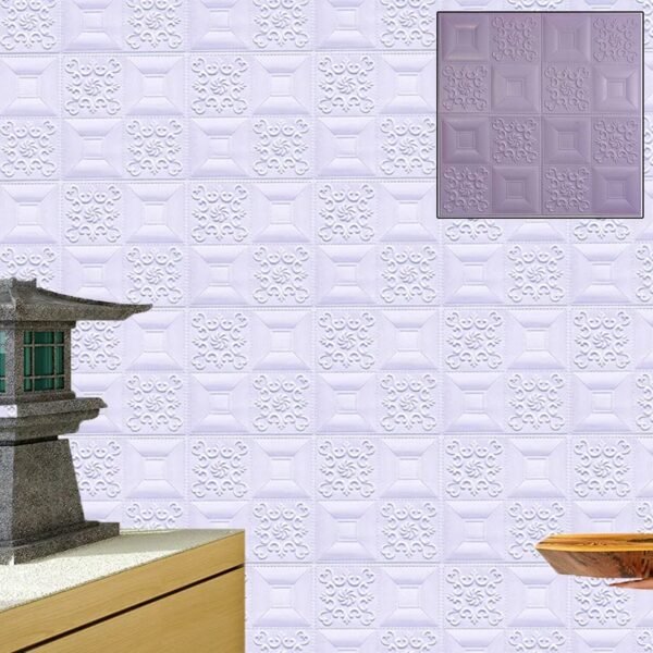 Wallpaper 3D Foam Wallpaper Sticker Panels (70 x 70 Cm / 1 Pc)