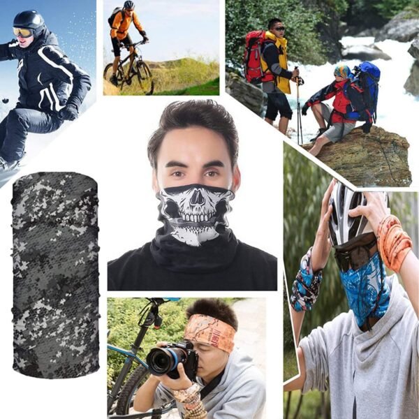 Multifunctional Unisex Neck Gaiter Headband for Dust & Sun (Multicolor)
