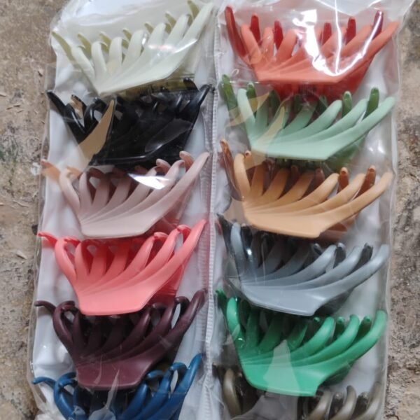 Plastic Hair Clamp Grip, Simple Matte Hair Barrette Clamp (1 Pc)