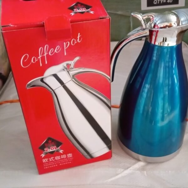 a4caccea-2558-43d0-8d68-2f44e16edfbf.jpg Vacuum Insulated Kettle Jug, Vacuum Insulated Thermos Kettle Jug Insulated Vacuum Flask, Vacuum Kettle Jug Stainless Steel For Milk ,Tea ,Beverage Home Office Travel Coffee (2 Ltr / 1Pc)