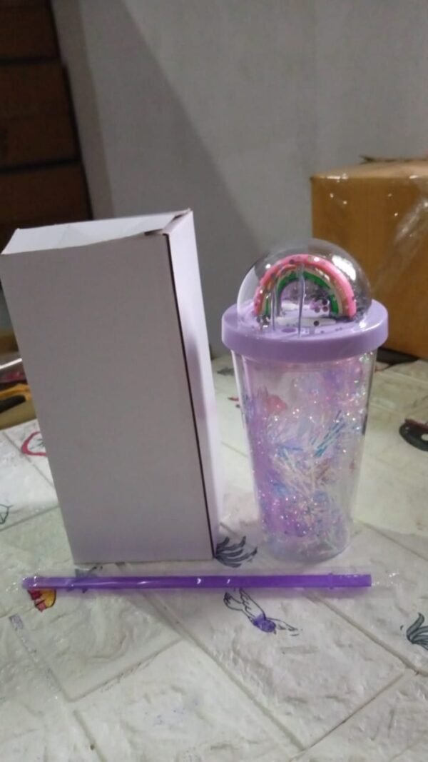 Sipper Bottle with Straw, LED Glow Light for Kids(Pack of 1)