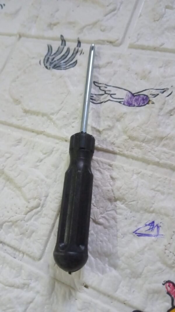 Small Pocket Size Slotted Cross Head Flat Magnetic Screwdriver (1 Pc)