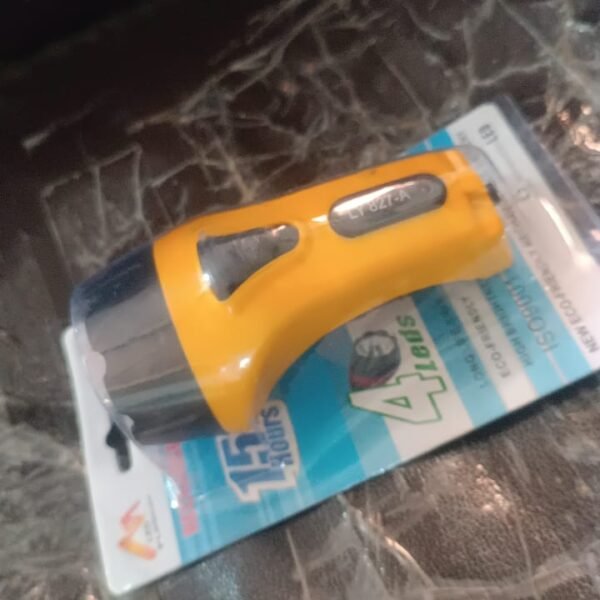 Rechargeable LED Torch Flashlight – High-Power Handheld Emergency Light Built-in Plug